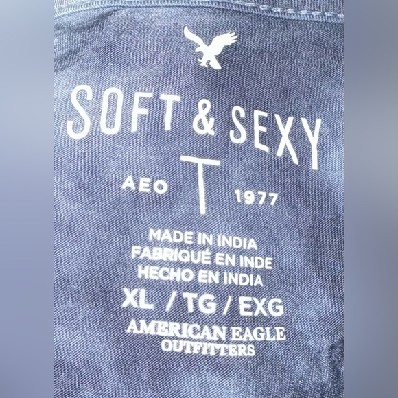 American Eagle Outfitters Tie-Dye Lace-Up Long Sleeve Shirt - Picture 6 of 7